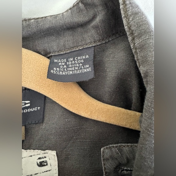 G Star Grey Linen Bomber Jacket size Medium - Picture 6 of 15